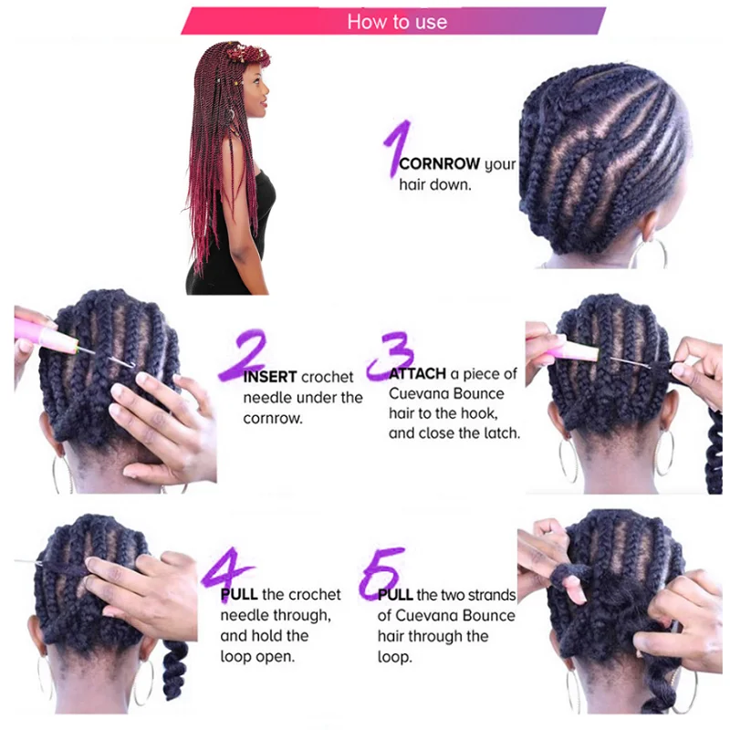 WIGSIN 20Inch Synthetic Pre Stretched Yaki Ez Box Braiding Hair for Women Hair Extension