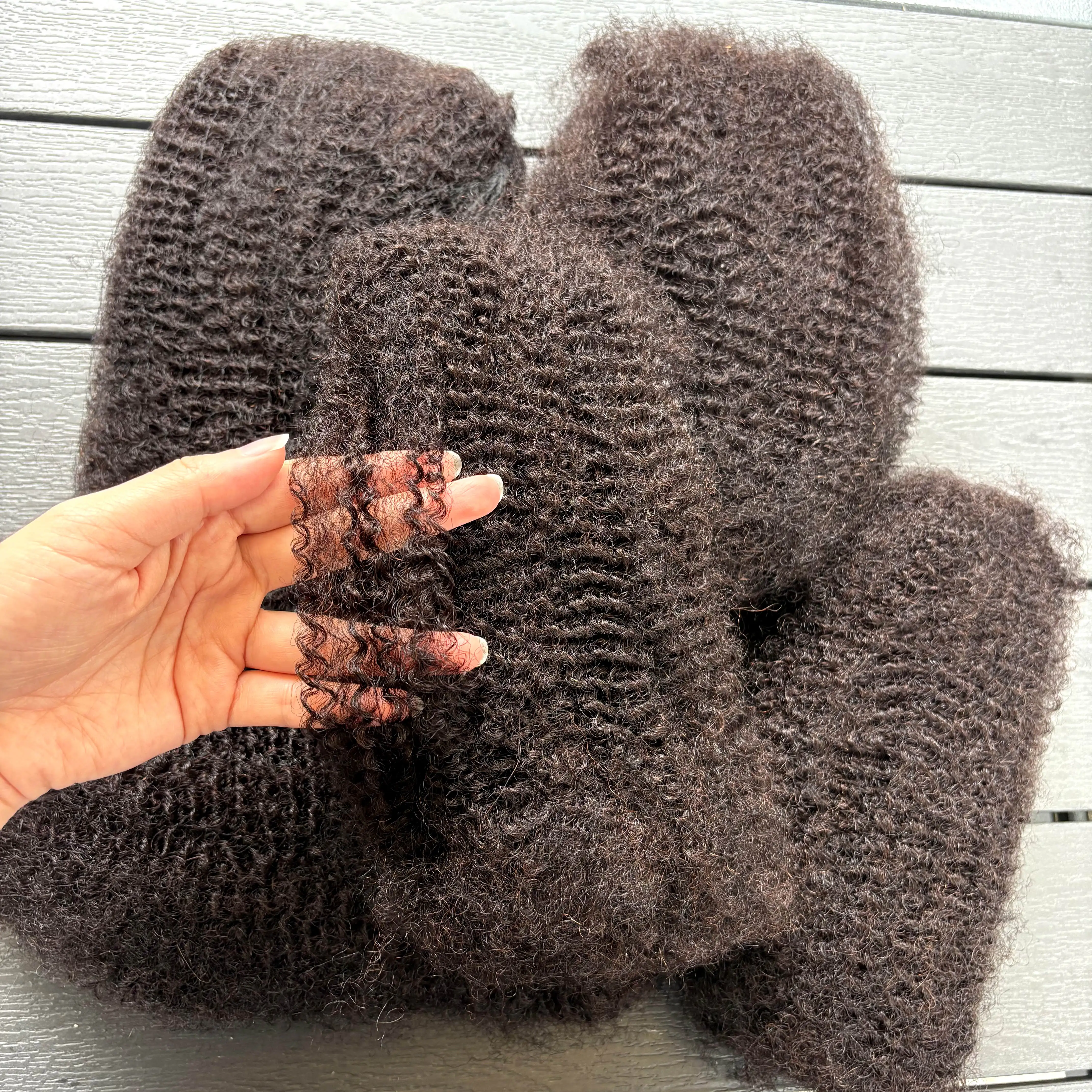 4C Afro Kinky Bulk Human Hair Extensions 10-18Inch No Weft 30/50g 1Pack Peruvian Remy Bulk for Locs Micro Twist Braiding Hair