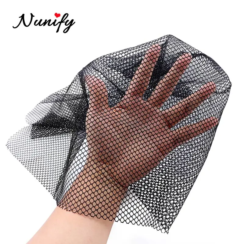 Nunify 1Pcs/Lot Black Color Hairnets Women Hair Toupees Stretch Lace Wig Net Hair Weaving Nets For Hair Weft Hair Net Online
