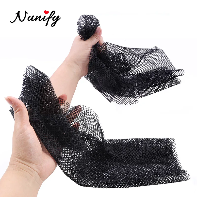 Nunify 1Pcs/Lot Black Color Hairnets Women Hair Toupees Stretch Lace Wig Net Hair Weaving Nets For Hair Weft Hair Net Online