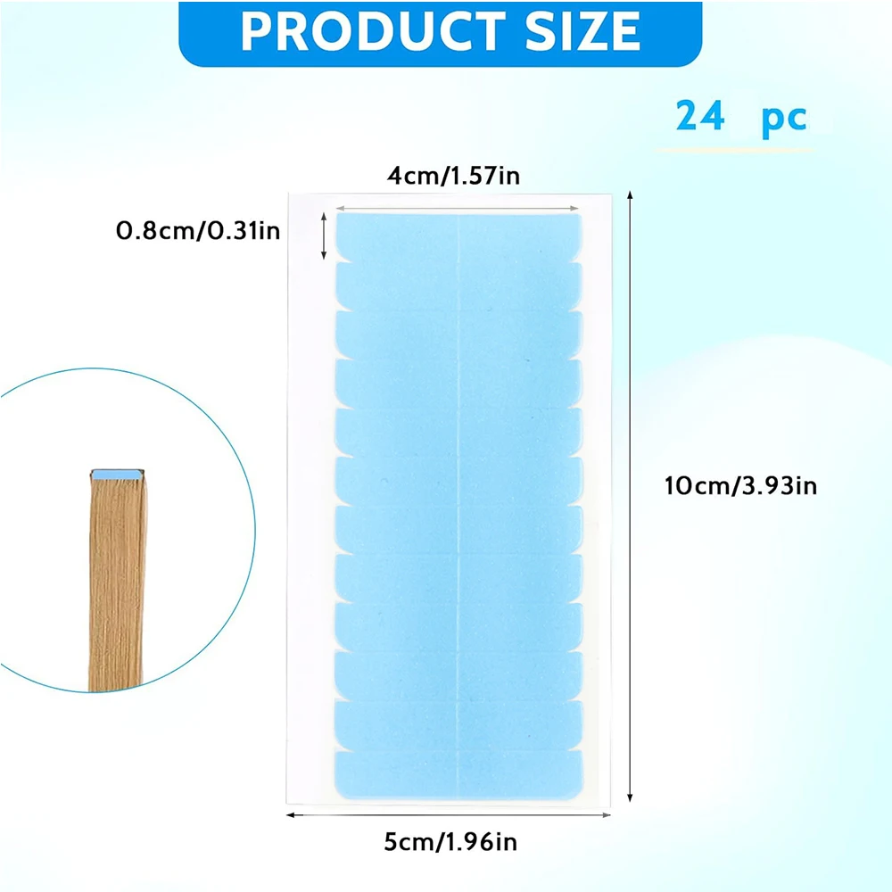 120/480/720Pcs Hair Extension Tape Double Sided Hair Tape, Adhesive Replacement Tape for Hair Extensions