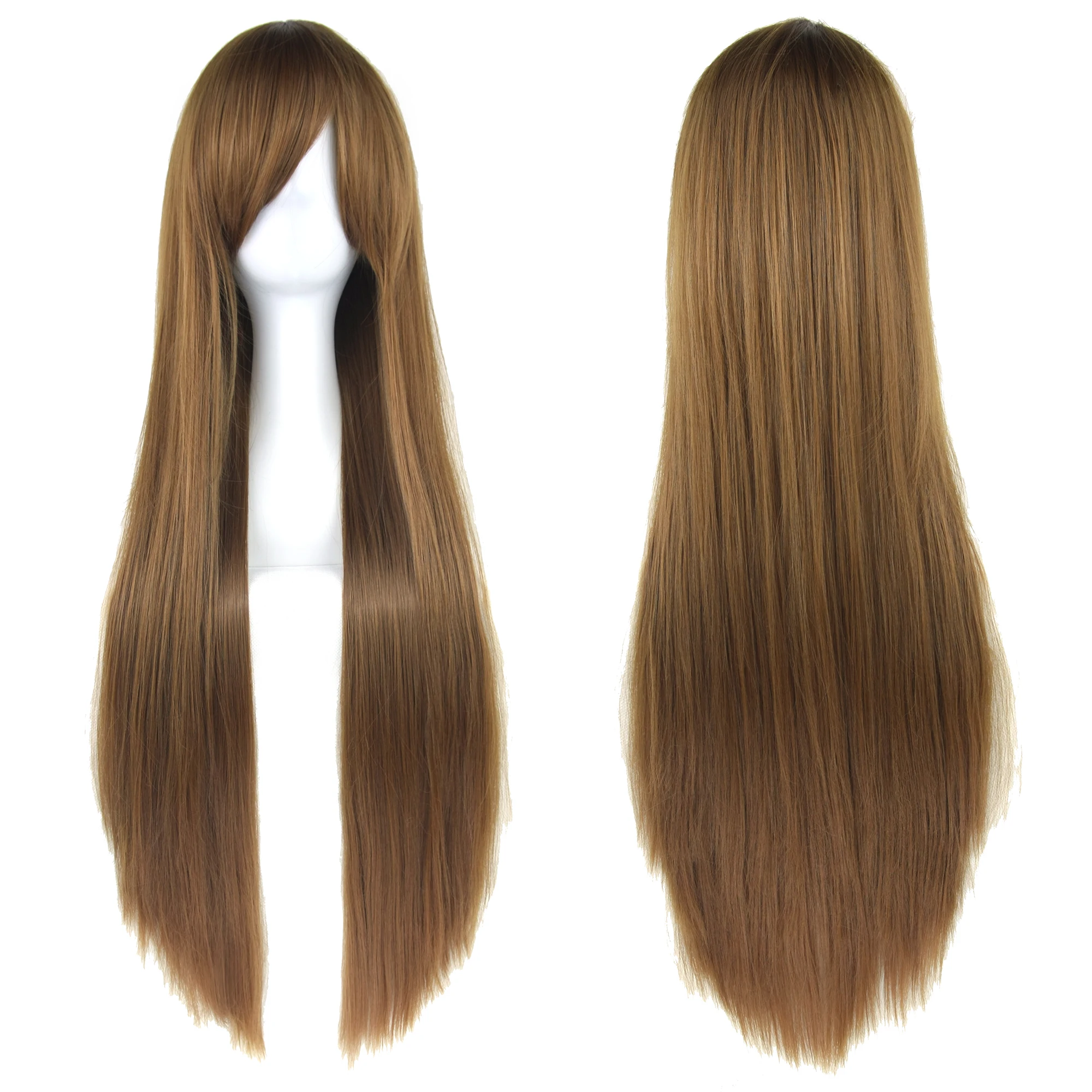 Synthetic Hair Brown Long Cosplay Wigs Straight Wig Chitanda Eru Anime Hair Pieces Costume Wig