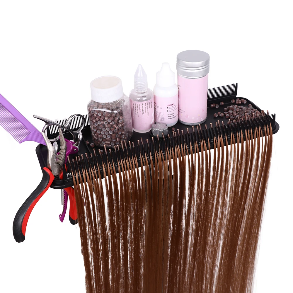 Multifunction Hair Extension Holder Hair Extension Tray with Wig Stand wig tripod Easy To Place Salon Hairdressing Styling Tool