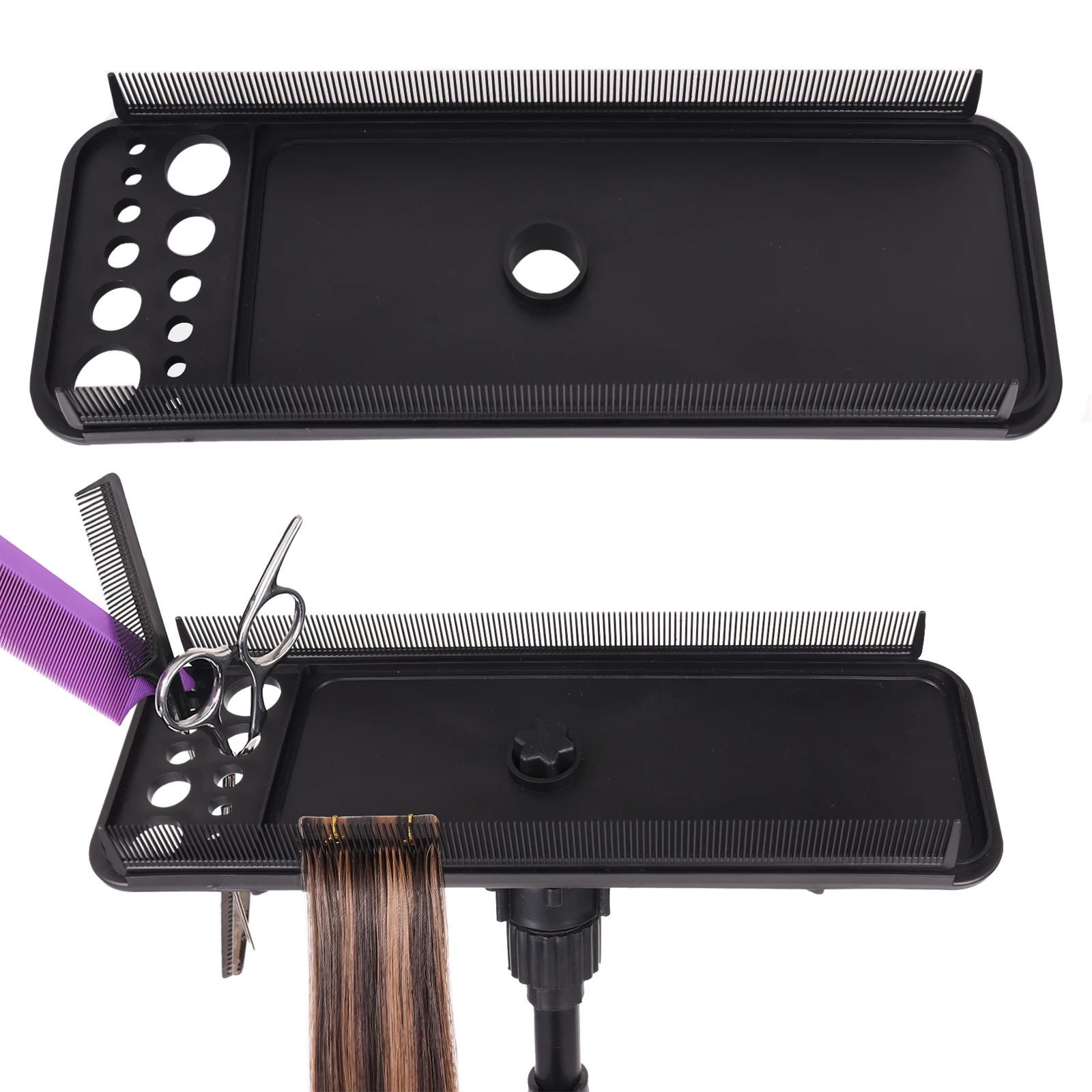 Multifunction Hair Extension Holder Hair Extension Tray with Wig Stand wig tripod Easy To Place Salon Hairdressing Styling Tool