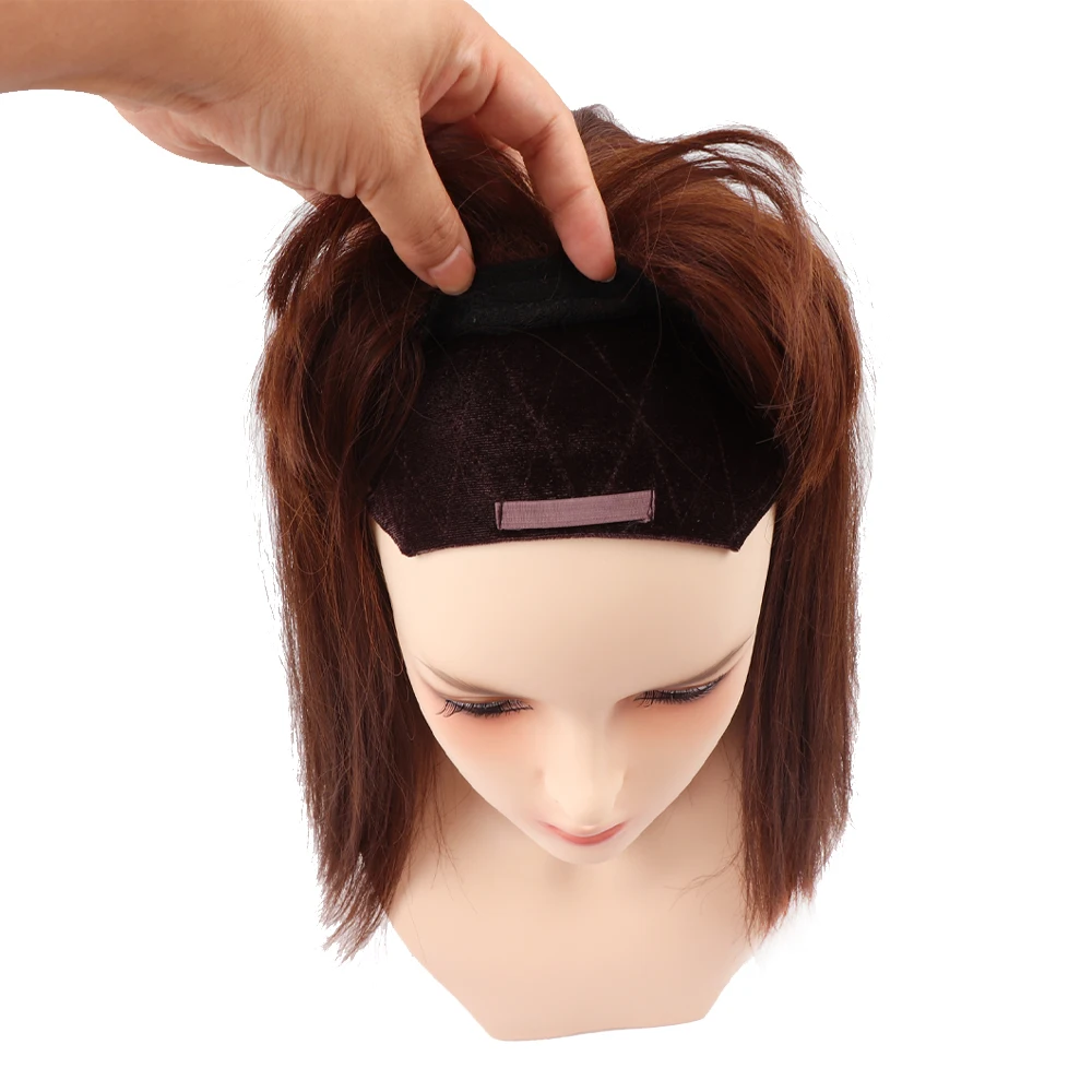 Velvet Wig Grip Band Glueless Top Grip For Hair Topper Adjustable Translucent Strap Top Headband For Your Wig Or Topper