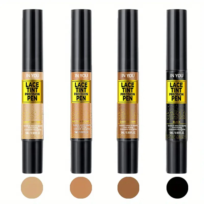 Lace Tint Pen for Wigs Long-Lasting Easy Apply Natural-Looking High Viscosity Hair Tint for All Hair Types