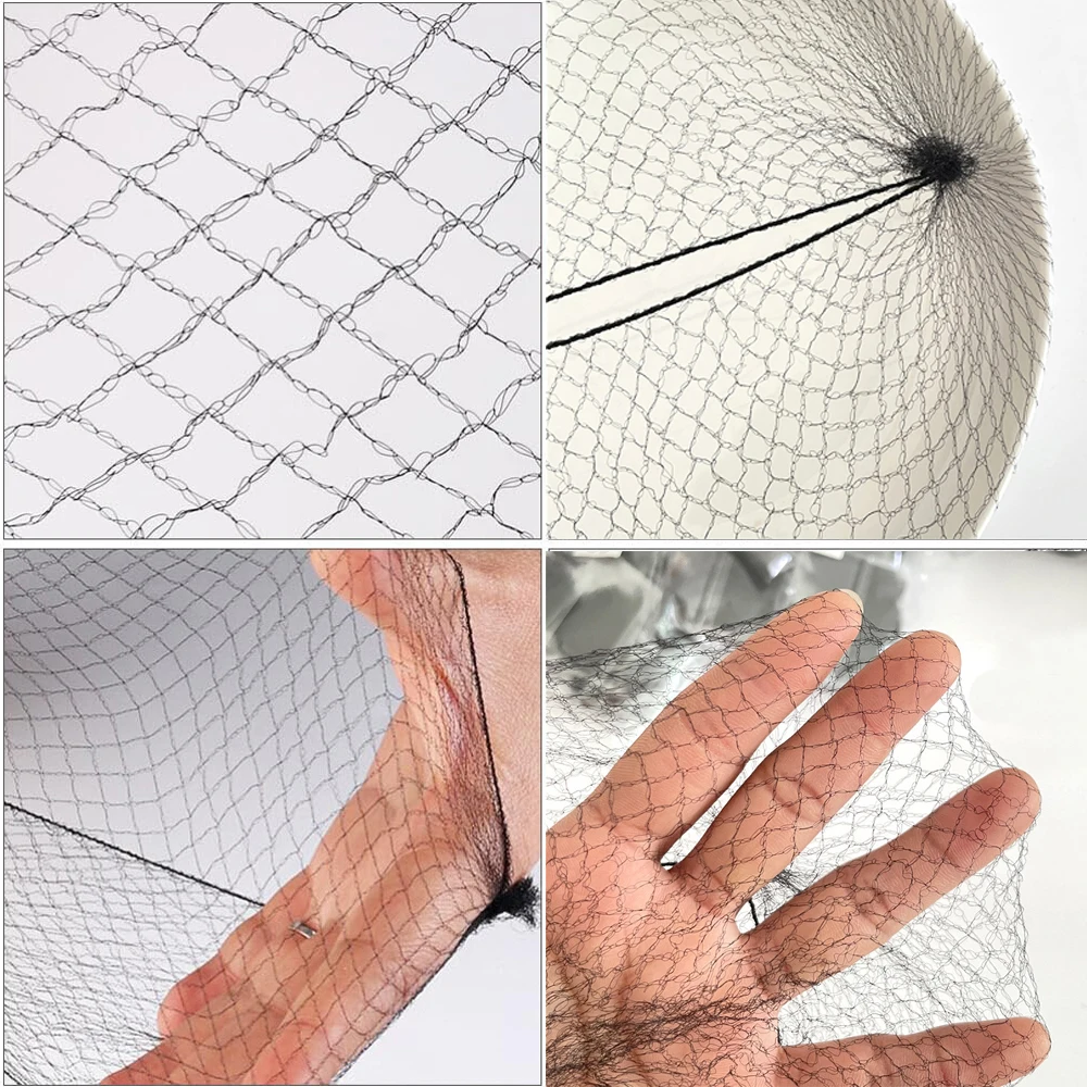 10/100Pcs Nylon Hair Net Star Dance Recital Buns / Hair Extension Weaving Cap Hairnets