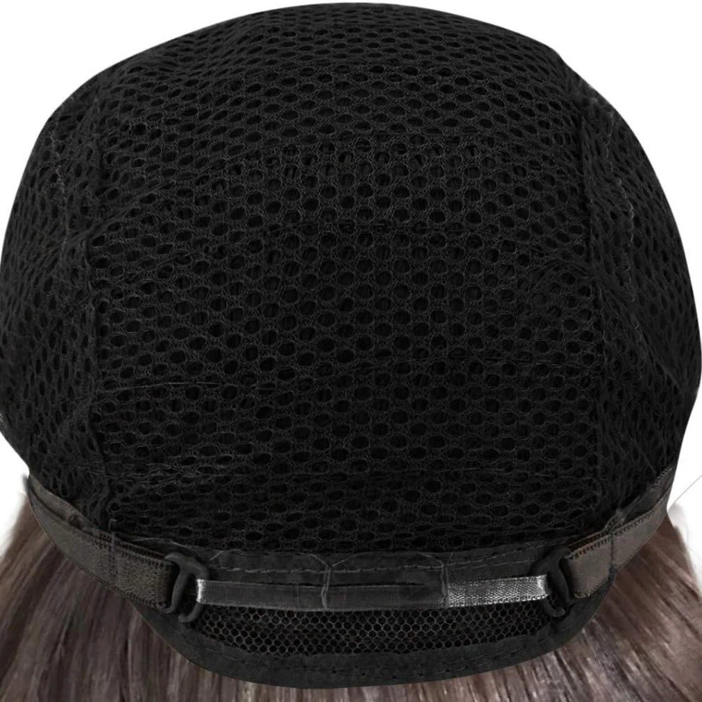 Women's Straight Bob Black Coral Wig- Short Black Bob Wig With No Bangs Short Middle Part Synthetic Wig For Party