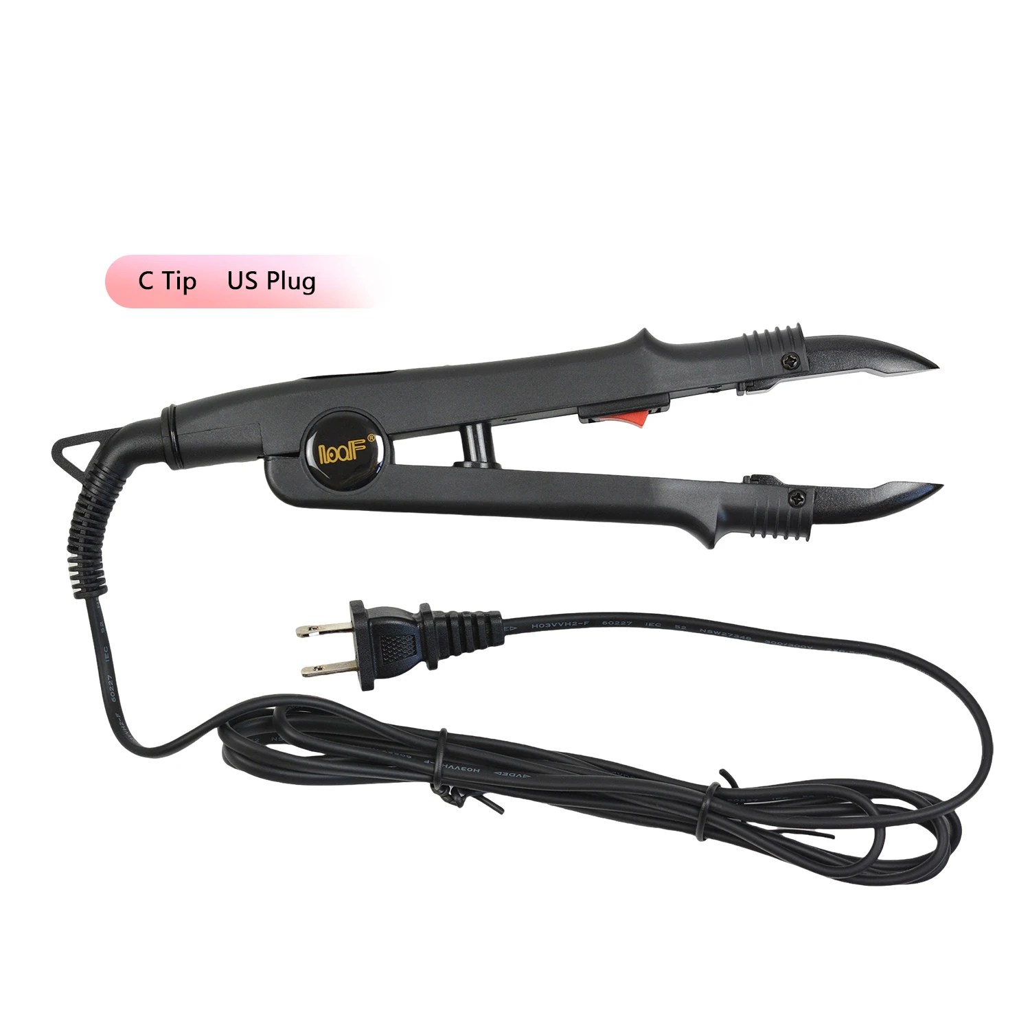 1Pc Hair Extension Fusion Iron EU /US Plug JR-611 A/B/C Tip Constant Temperature Heat Connector Wand Keratin Melting Tool