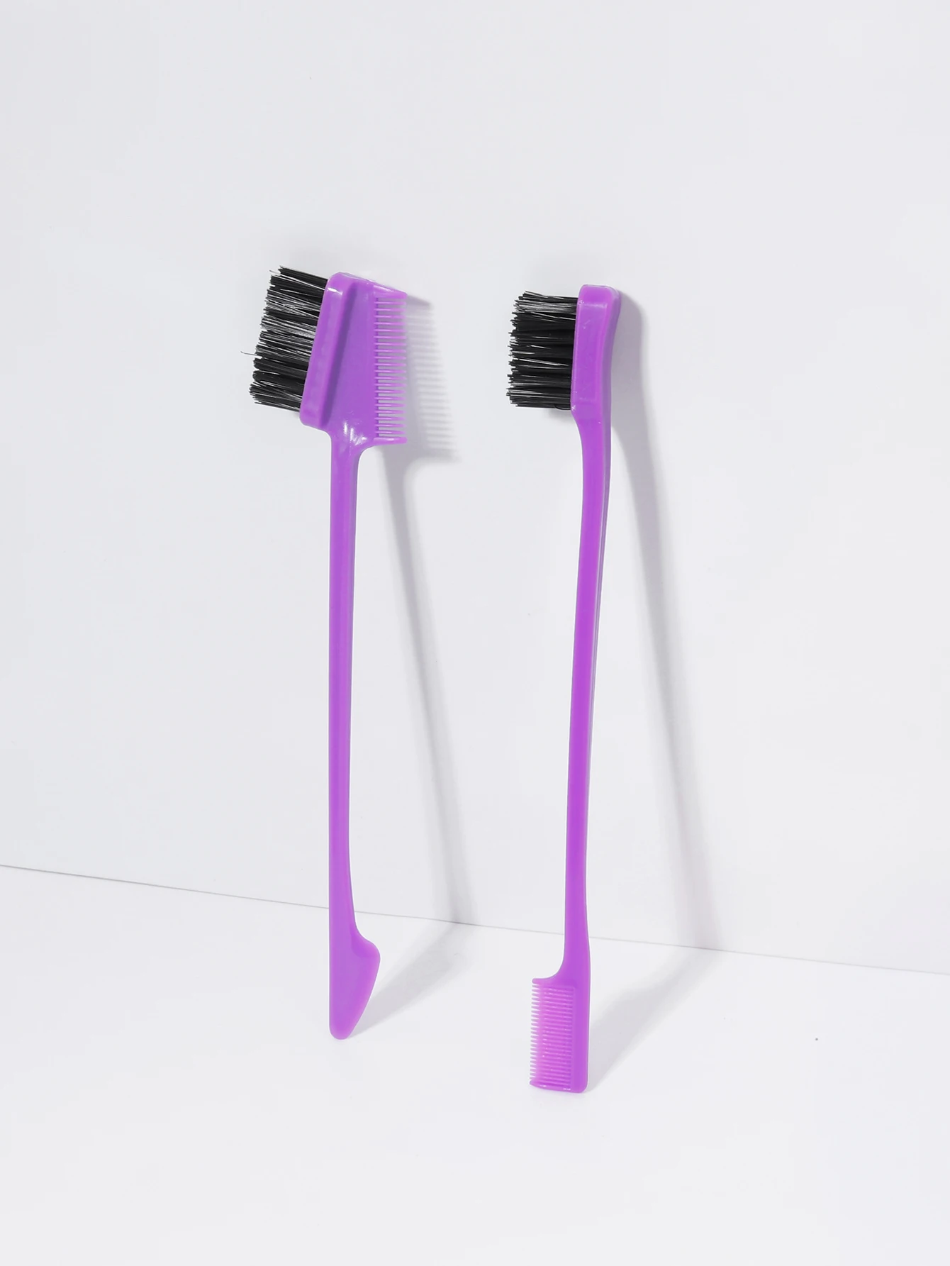 2pcs edge control brushes, suitable for hair edge and eyebrow styling in women,special for real hair wigs