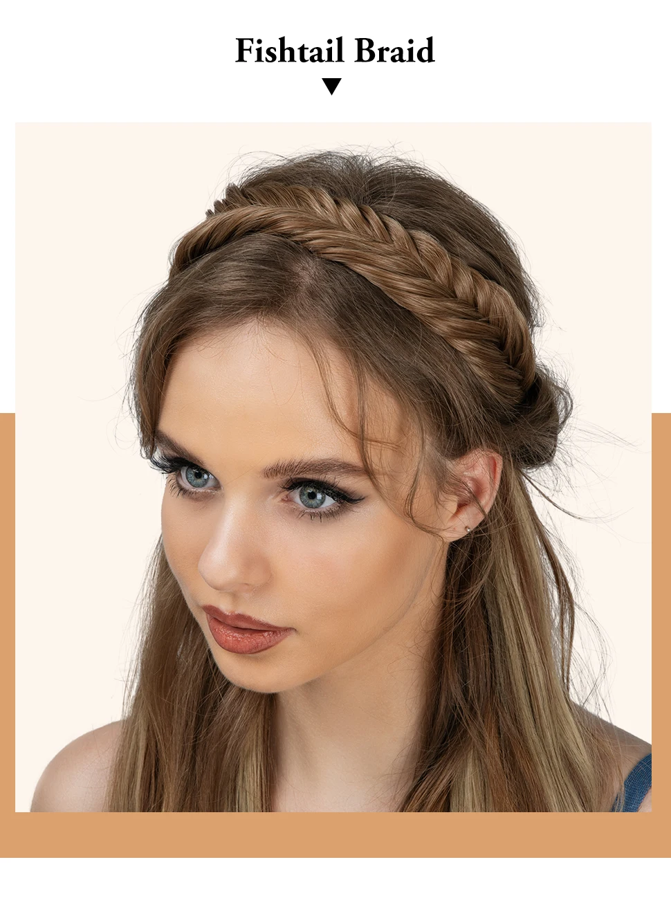 Synthetic Premium Adjustable Handmade Braided Elastic Band Hair Fashion Braiding Hair Headband Headwear For Women