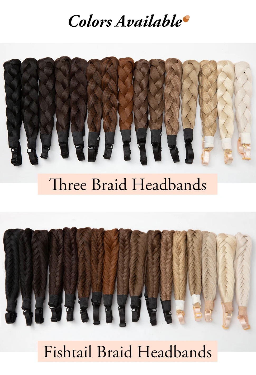 Synthetic Premium Adjustable Handmade Braided Elastic Band Hair Fashion Braiding Hair Headband Headwear For Women