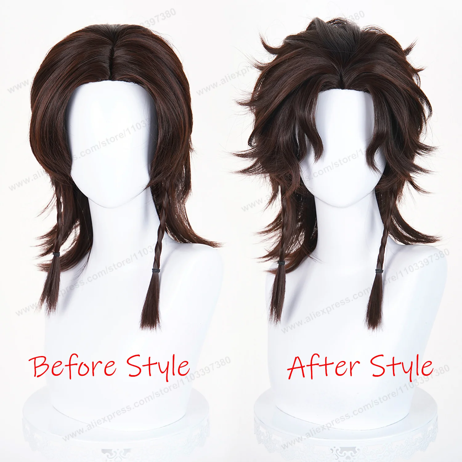 IDV Matador Hernando Romero Cosplay Wig 42cm Short Man Hair Anime Cosplay Wig Halloween Heat Resistant Synthetic Wigs