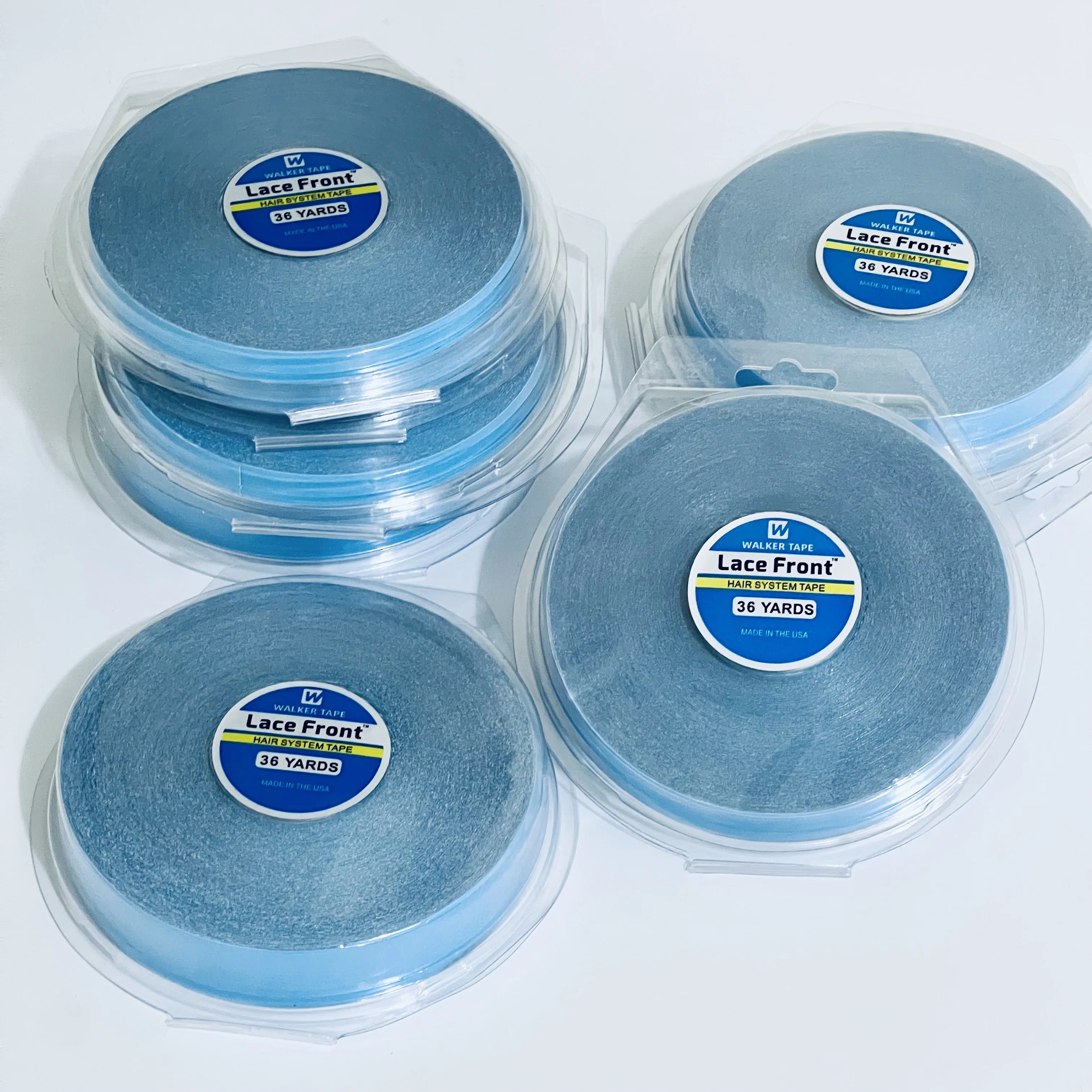 Wholesal36/12/3yards Hair System Tape Double Side Walker Tape Blue Lace Front Wig Tape For Toupee Sweatproof Ultra Hold Wig Tape
