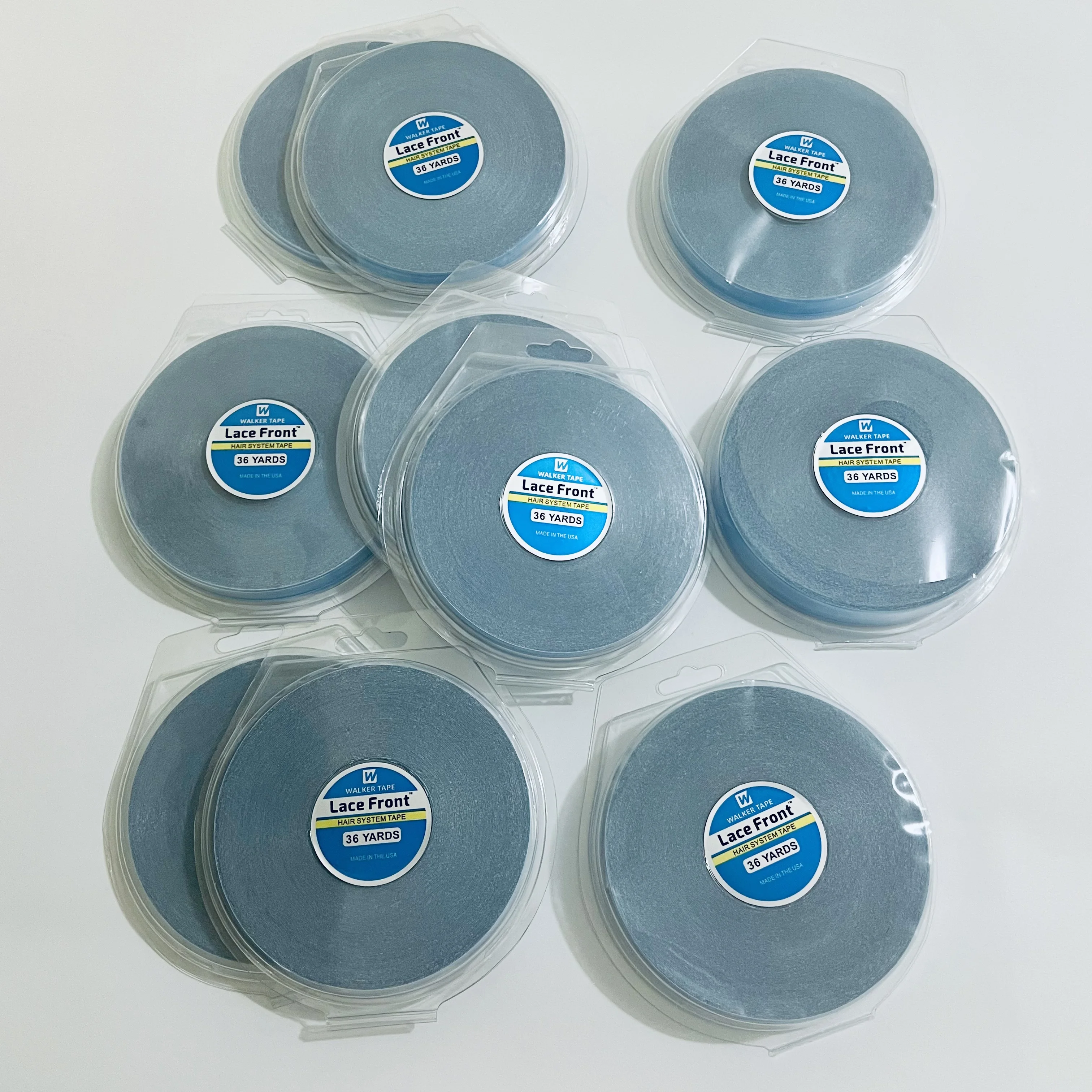 Wholesal36/12/3yards Hair System Tape Double Side Walker Tape Blue Lace Front Wig Tape For Toupee Sweatproof Ultra Hold Wig Tape