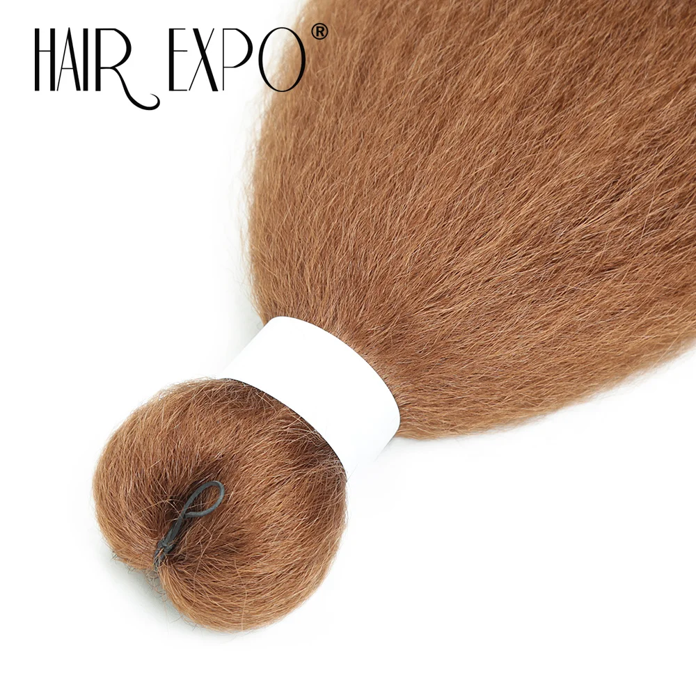 3PCS Vixen Bundles Crochet Hair 26Inch Synthetic Pre-stretched Braids Hair Extensions Kanekalon Yaki Straight Pony Hair Bundles