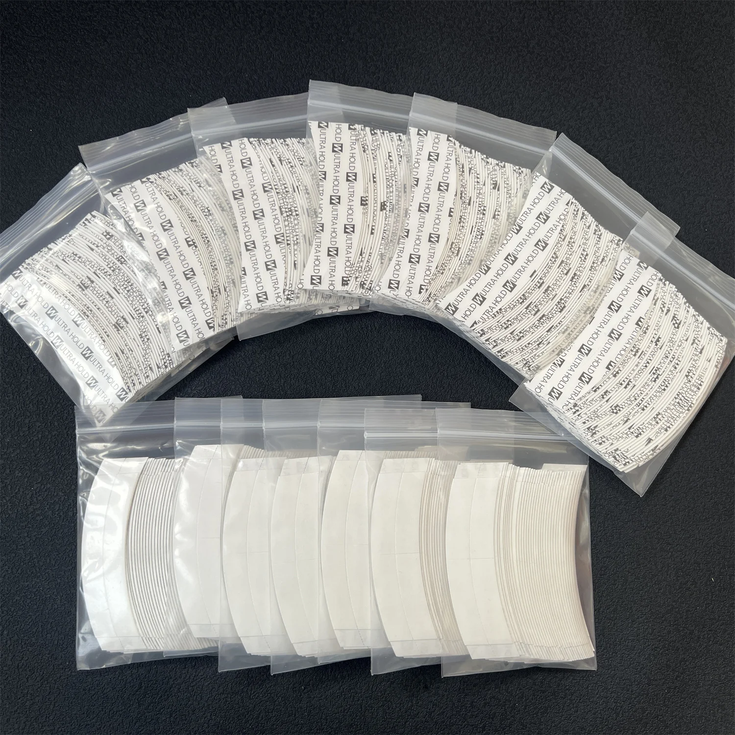36pcs Curved Walker Tape Double-Sided Ultra Hold Tape Hair System Tape Hold Bonding Glue for Salon Lace System and Men's Toupee