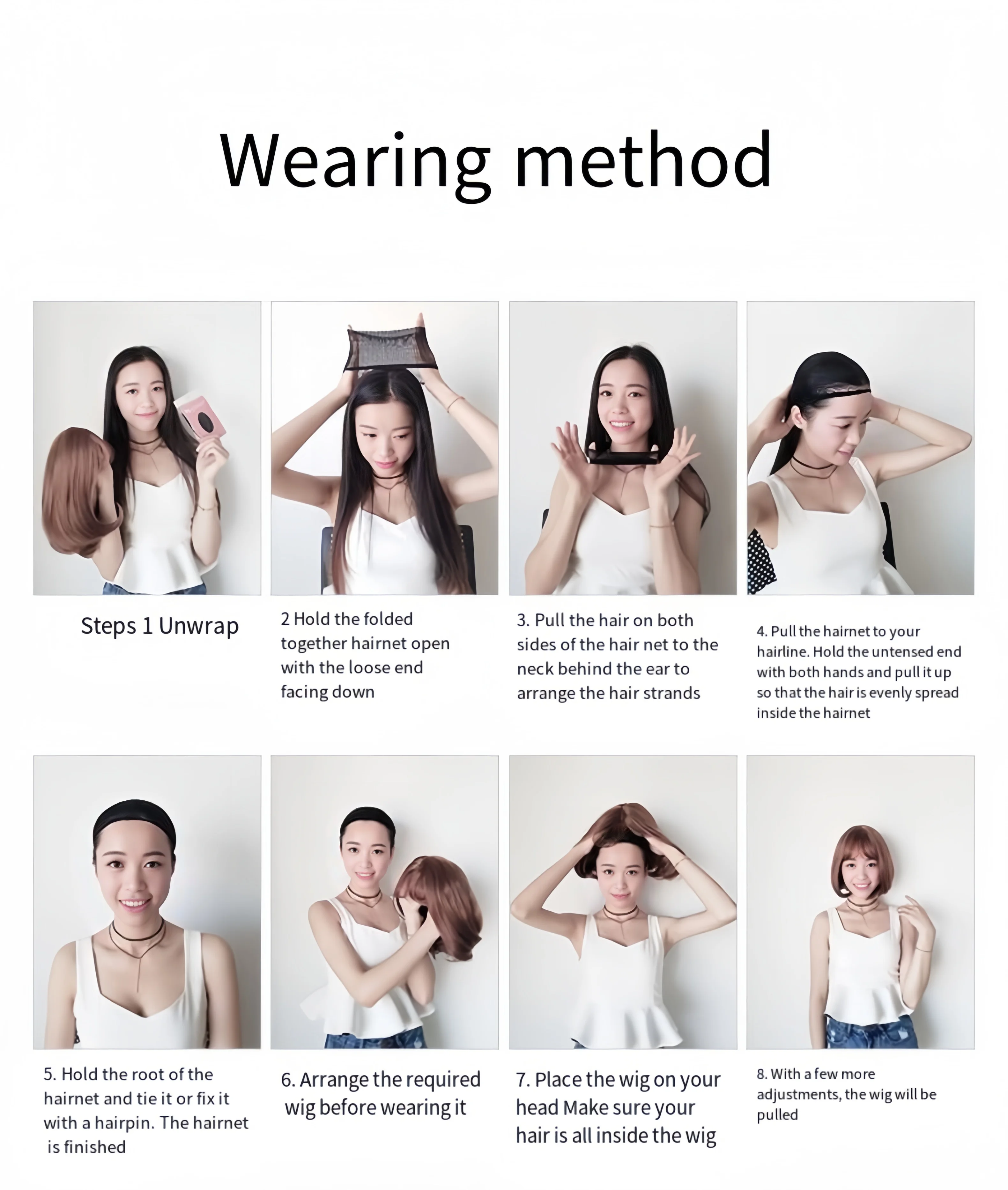 Short Bob Hairstyle Synthetic Wig for Halloween Party Cosplay Role-Playing Wig Daily High-Temperature Hair Accessory Set