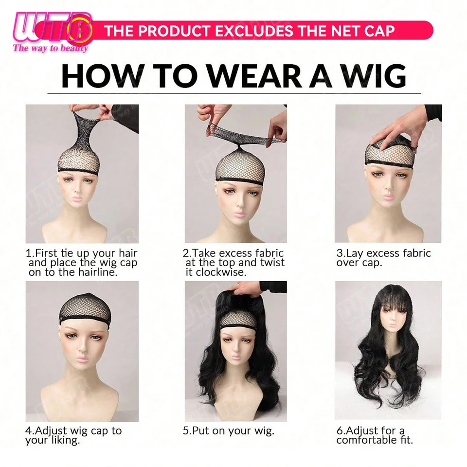 WTB Pink Highlighted Synthetic Lolita Wig for Women Long Straight with Bangs Suitable for Everyday Wear Holidays and Cosplay