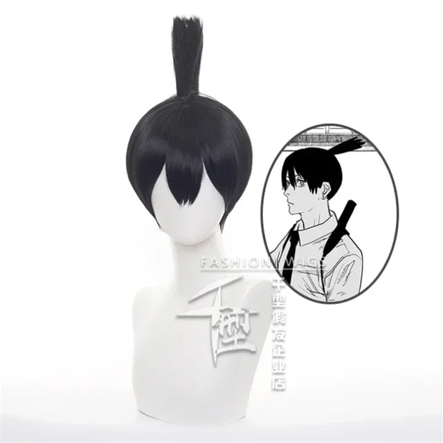 Synthetic Anime Chainsaw Man Wig Makima Reze Angel Devil Quanxi Makima Power Hayakawa Aki Denji Heat Resistant Hair Wigs