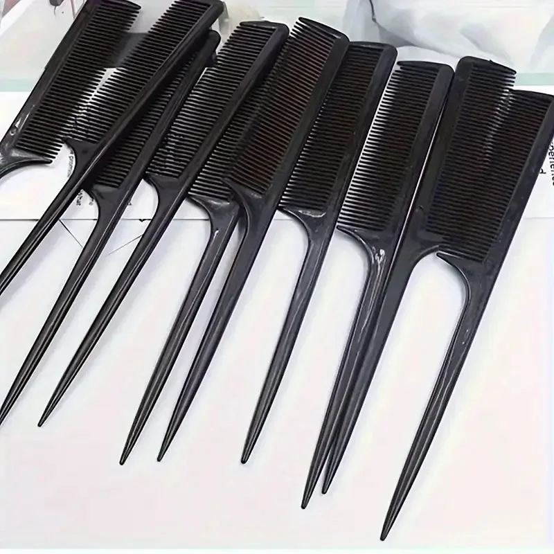 5/10/20pcs Rat Tail Comb Set, Heat Resistant Anti-Static Hair Styling Combs for Salon, Professional Hairdressing Tools