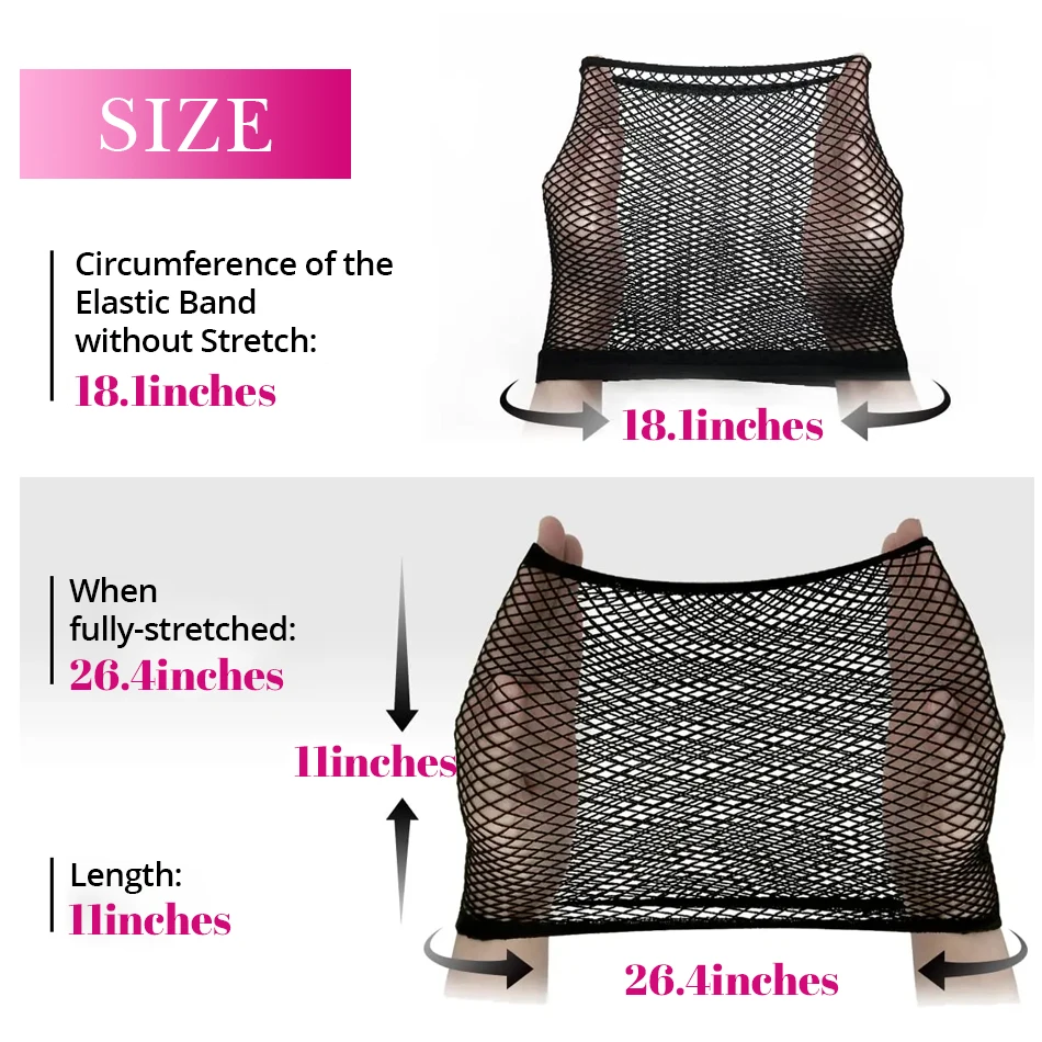 High Quality New Stretchable Elastic Hairnets Fashion Mesh Weaving Wigs Cap For Women Making Wig Tools