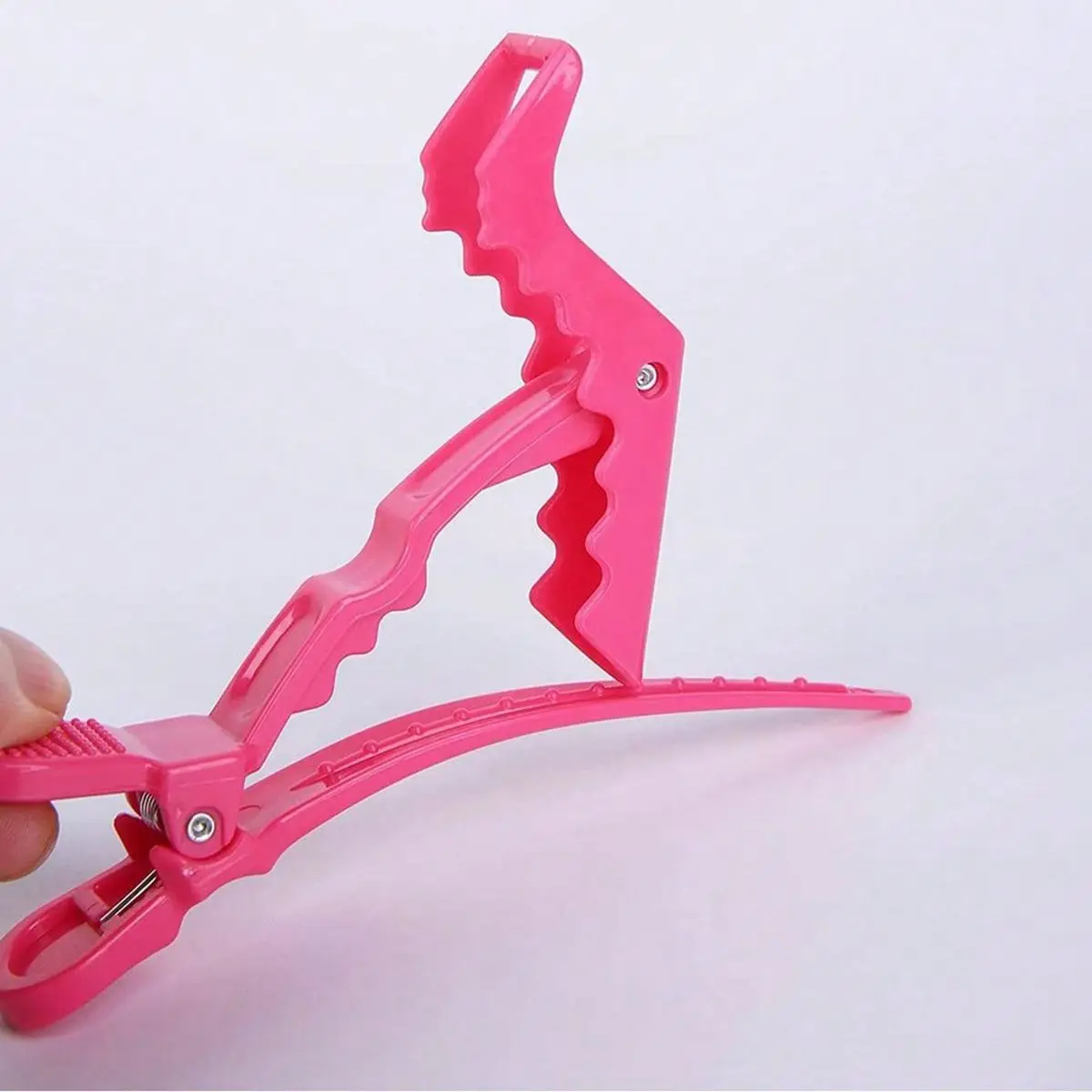 5/10/12/20 Piece Set of Multifunctional Hair Styling Sectioning Clips, Positioning and Partitioning Alligator Clips Suitable for Professional Hairdressers, Women's Hair Clips, Plastic Non-Slip Hair Clips, Professional Hairstyle Clips, Hair Salon Sectioning Clips