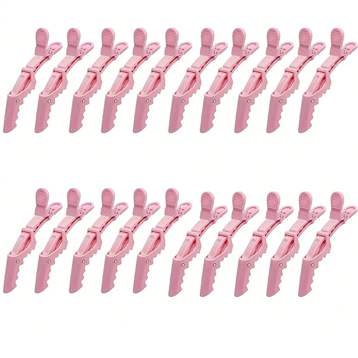 5/10/12/20 Piece Set of Multifunctional Hair Styling Sectioning Clips, Positioning and Partitioning Alligator Clips Suitable for Professional Hairdressers, Women's Hair Clips, Plastic Non-Slip Hair Clips, Professional Hairstyle Clips, Hair Salon Sectioning Clips