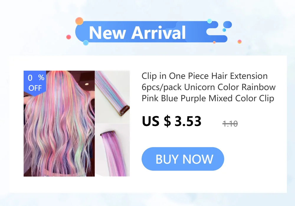 Purple Blue Tinsel Ponytail Extension with Elastic Hair Tie Glitter Braiding Hair For Kids Girls Crazy Hair Day Brave Hair