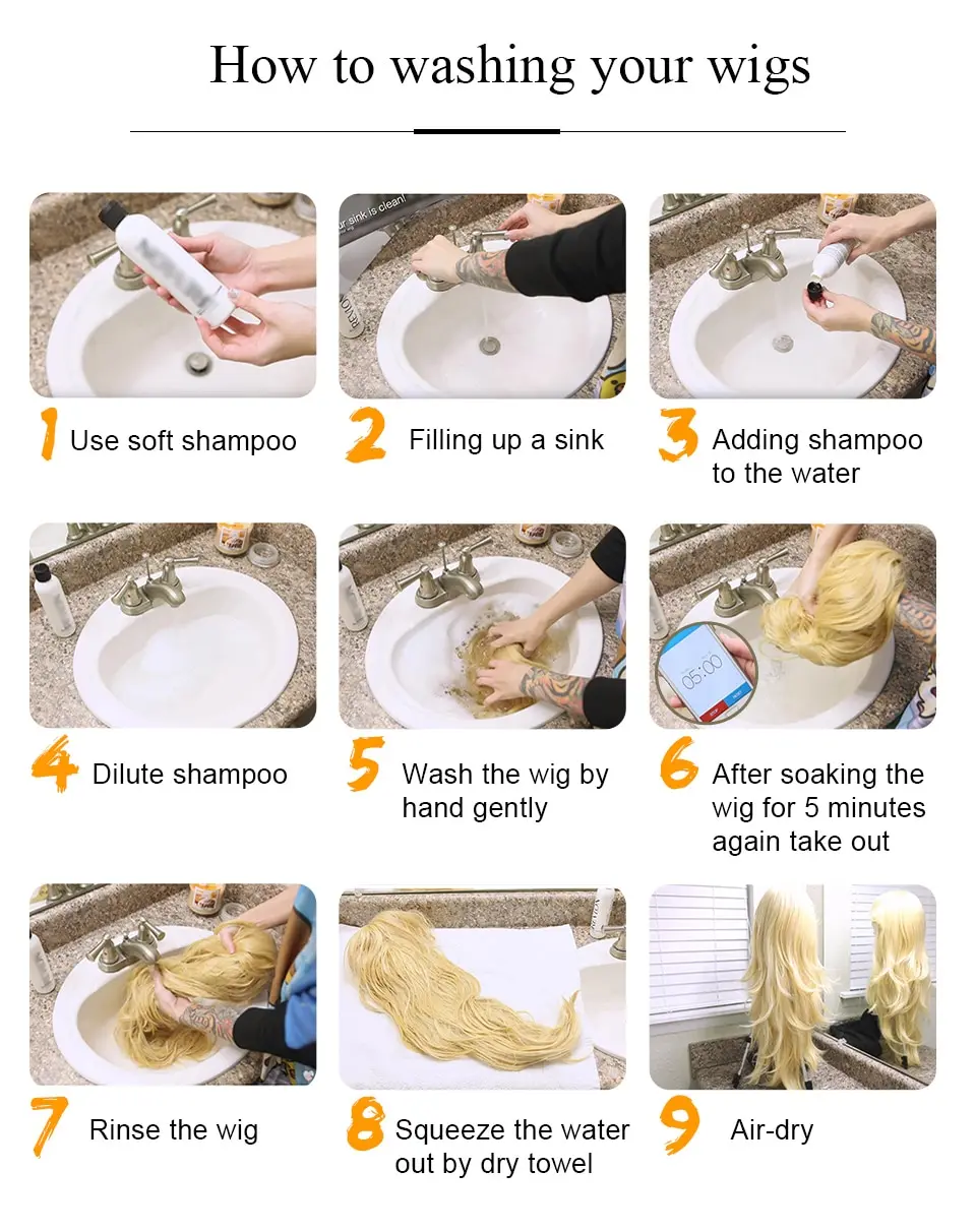 Long Water Wave Orange Synthetic Wigs for Women Wavy Natural Hair Wigs with Long Bangs Cosplay Party Wigs Heat Resistant