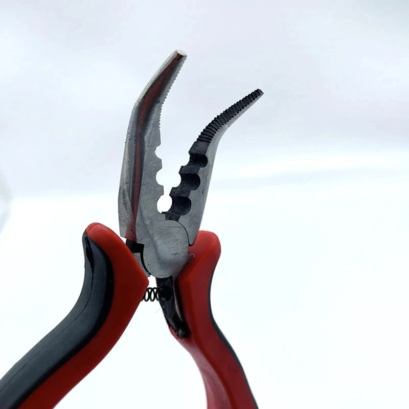 1Pcs Portable Durable Carbon Steel Forging Jewellery Pliers Light Weight Mini Pliers Hand Tools Round Flat Long Nose Pliers