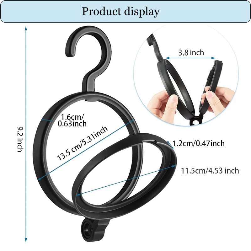 Hanging Wig Stand For Wigs White Black Wig Hanger For Multiple Wigs Durable Wig Holder For Salon Display Wall Wig Stand Holder