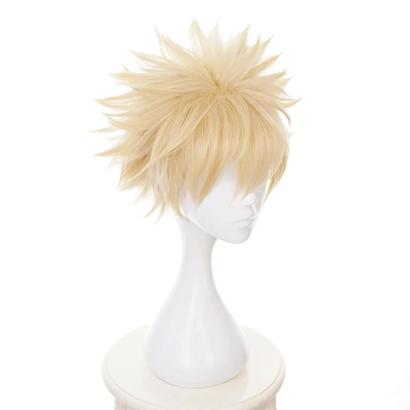 My Hero Academia Midoriya Izuku Bakugou Katsuki Bakugo Short Wig Cosplay Heat Resistant Synthetic Hair