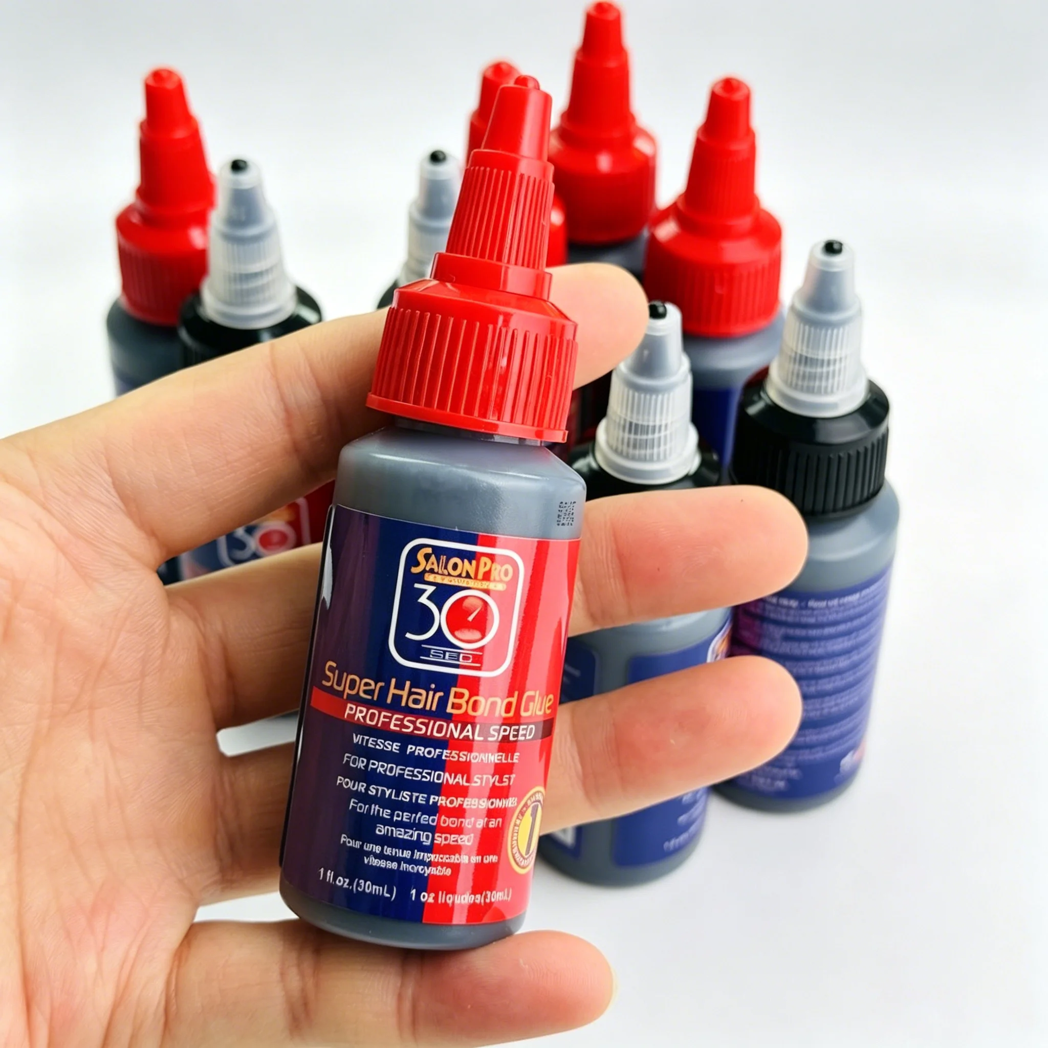 Salon Pro Super Hair Bond Glue 30ml Waterproof Strong Hold Adhesive For Lace Front Wig Toupee Hair Extensions Hair System Glue