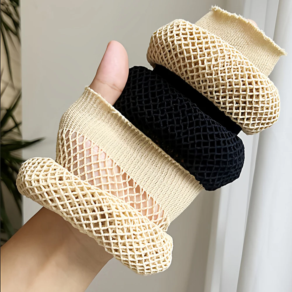 Mesh Wig Cap Stretchable Elastic Black Hair Net Stretch Open Ended Fishnet Wig Net Breathable Mesh Cap for Wig Accessories
