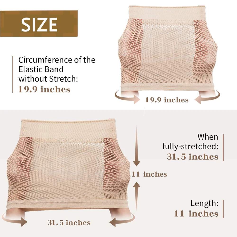 Mesh Wig Cap Stretchable Elastic Black Hair Net Stretch Open Ended Fishnet Wig Net Breathable Mesh Cap for Wig Accessories