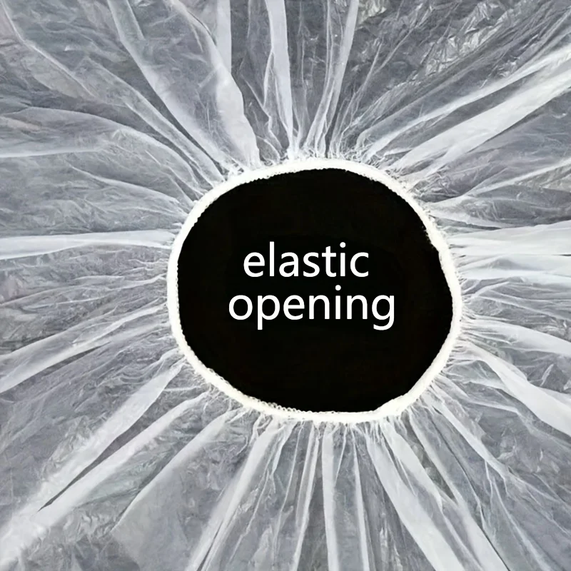 12Pcs Disposable Hairdressing Cape Transparent Waterproof Hair Salon Barber Cutting Dyeing Perm Apron
