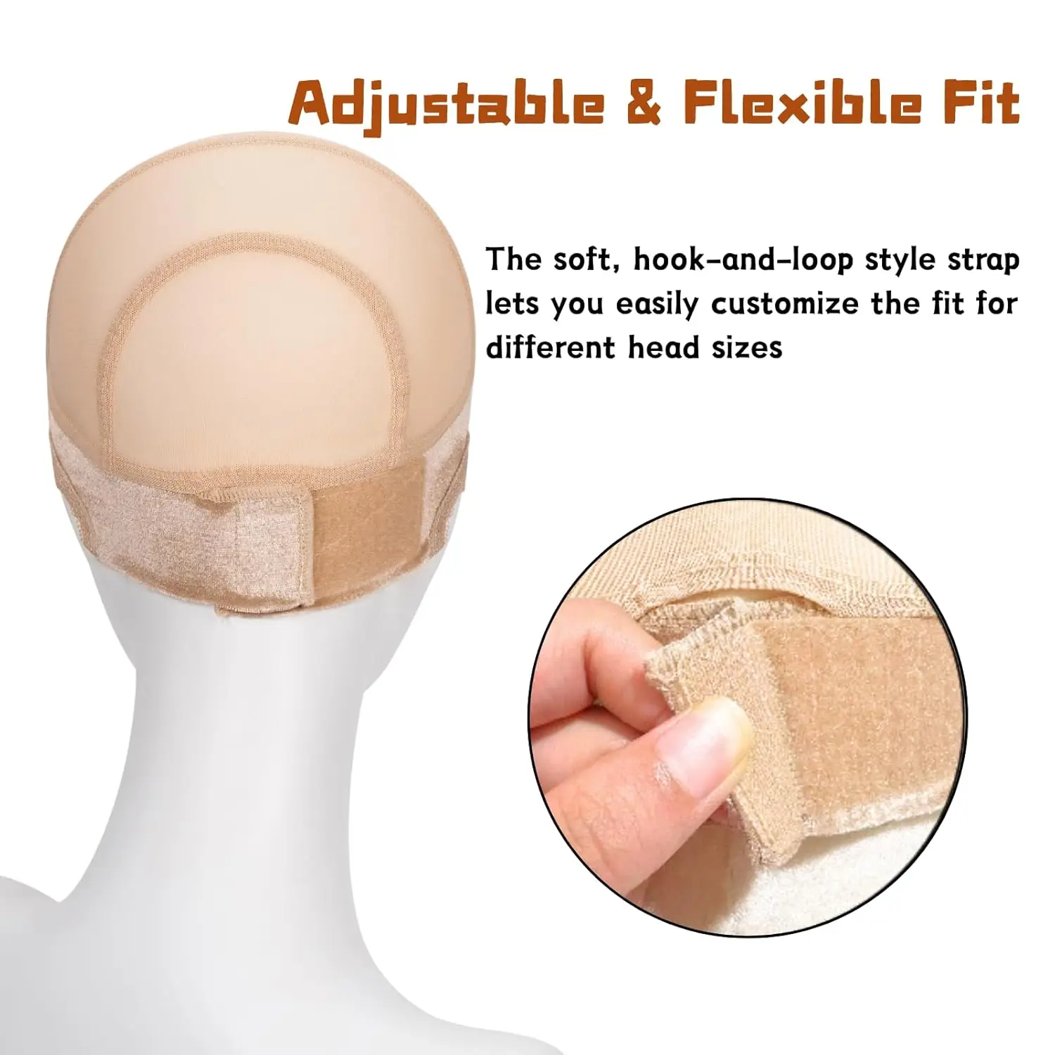 Lace Wig Grip Cap Women: 4x5/13x4 Transparent Swiss Lace Front - Non-slip Adjustable Wig Gripper for Keeping Wigs In Place