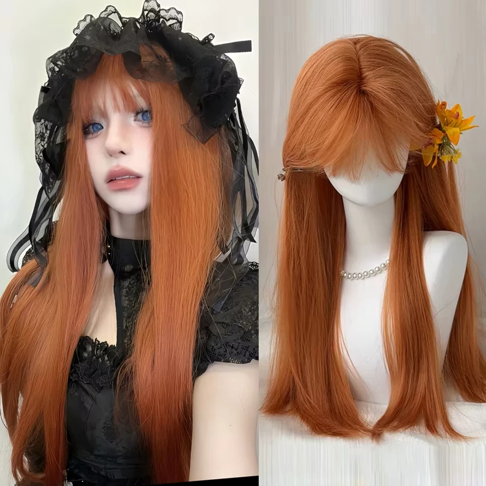 Silver-gray Straight Hair Synthetic Wig for Party, Halloween Cosplay, Role-playing, Daily Use, High-temperature Hair Accessory