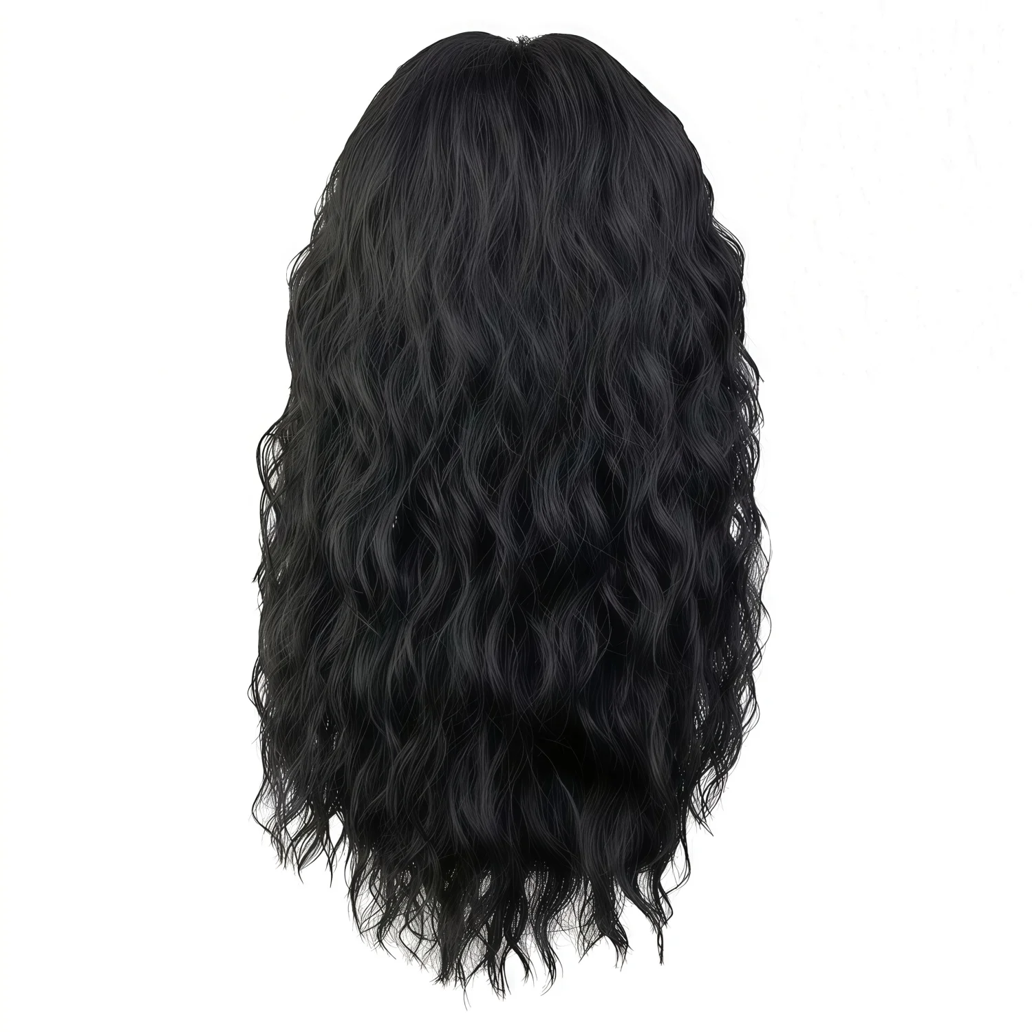 1 Piece of Men's Rock and Punk Synthetic Wig from the 70s and 80s,Featuring Heat-Resistant Long Curls Carnival,St. Patrick's Day