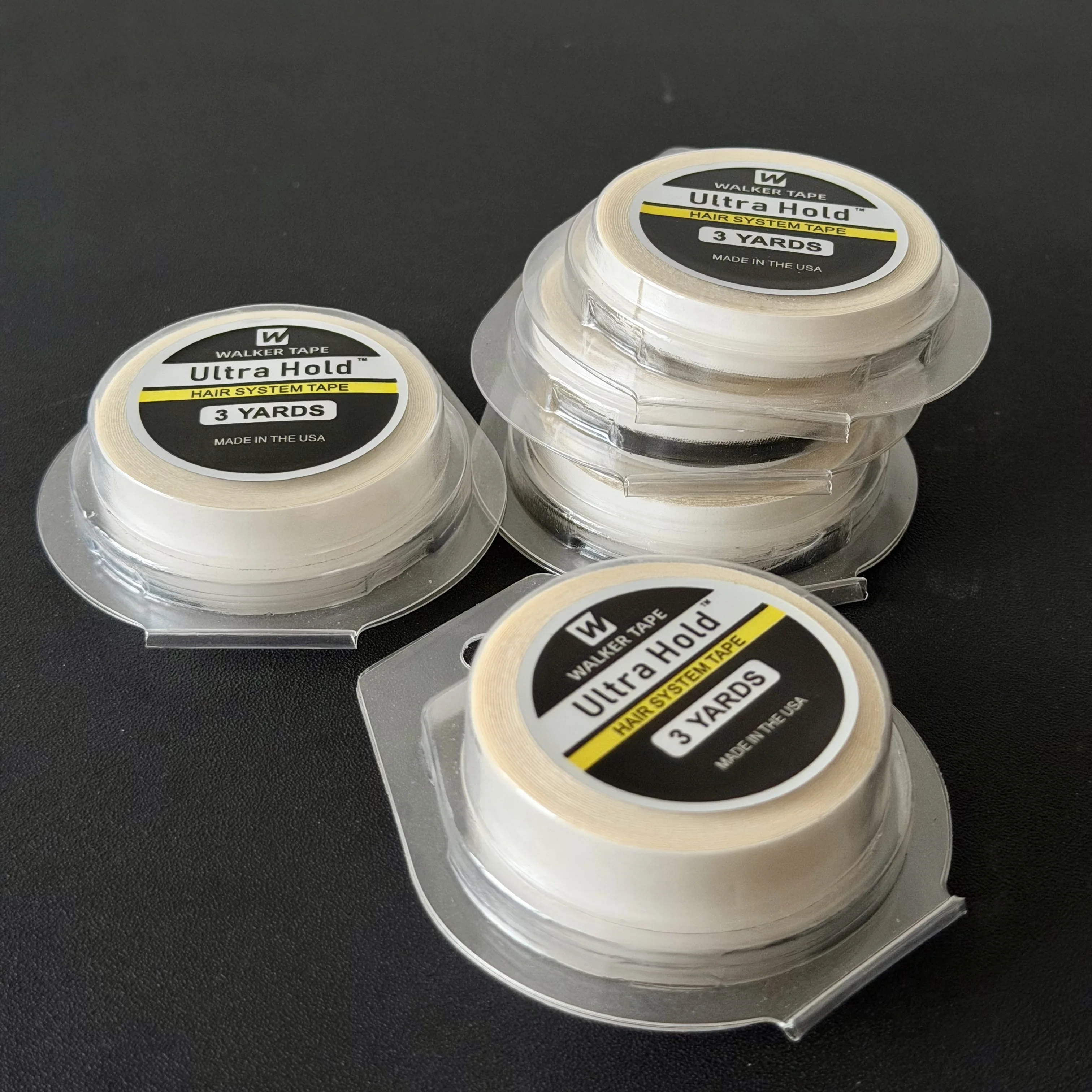 Walker Tape Ultra Hold 3 Yards Adhesive Hair System Tape with 5 Sizes 0.8/1.0/1.27/2/2.54cm Shell Packaged for Wig Toupee