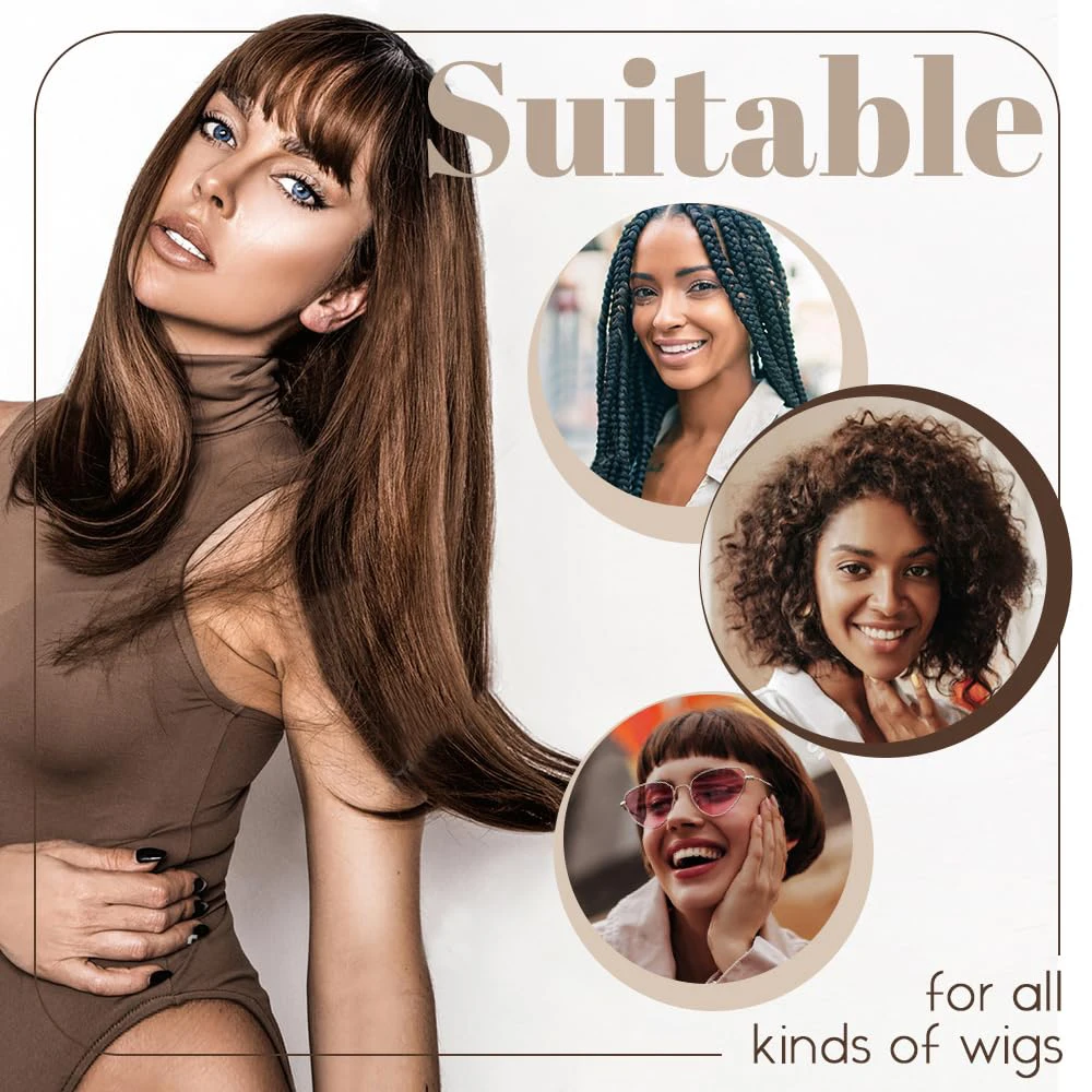 4/20pcs Red brown Wig Cap Elastic Breathable Invisible Wig Caps Perfect For Professional Use,2pcs/Pack