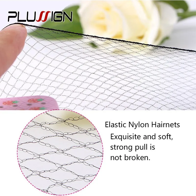 20Pcs Durable Nylon Hair Net For Bun Hair Hair Style Tool Black Beige Brown 5Mm Hair Net For Wigs Mesh Hair Styling Hairnets