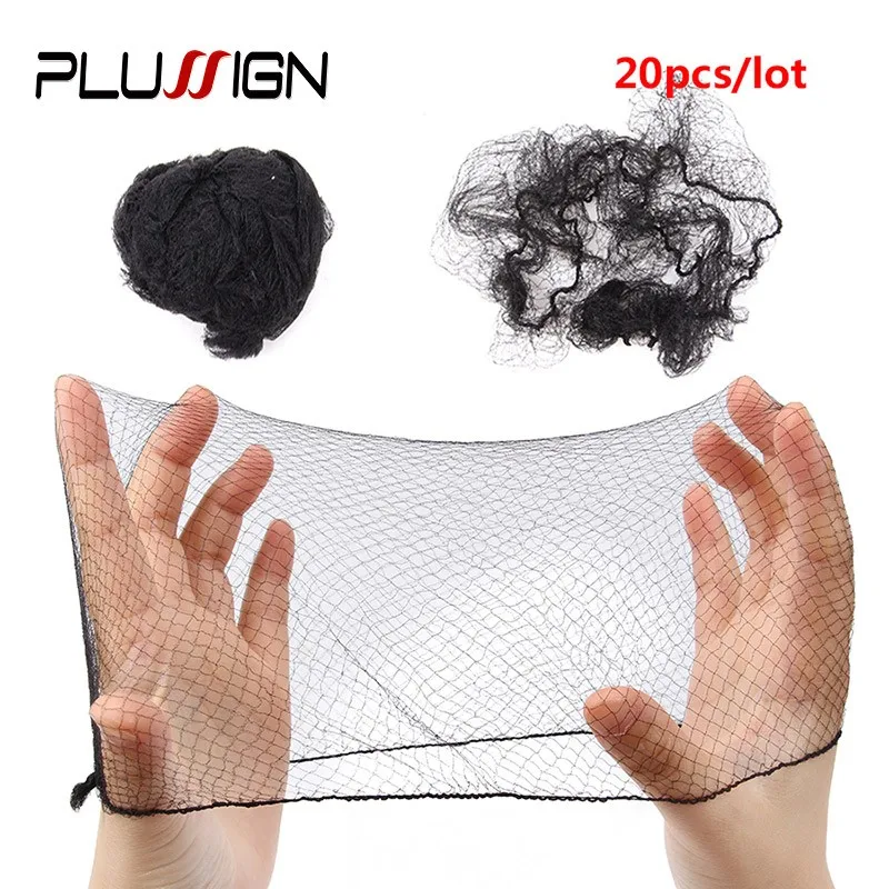 20Pcs Durable Nylon Hair Net For Bun Hair Hair Style Tool Black Beige Brown 5Mm Hair Net For Wigs Mesh Hair Styling Hairnets