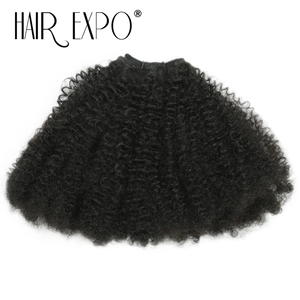 6PCS Afro Kinky Curly Hair Bundles 8' Synthetic Hair Weft Curly Weave Ombre Protein Fiber Marley Twist Braiding Hair Extensions