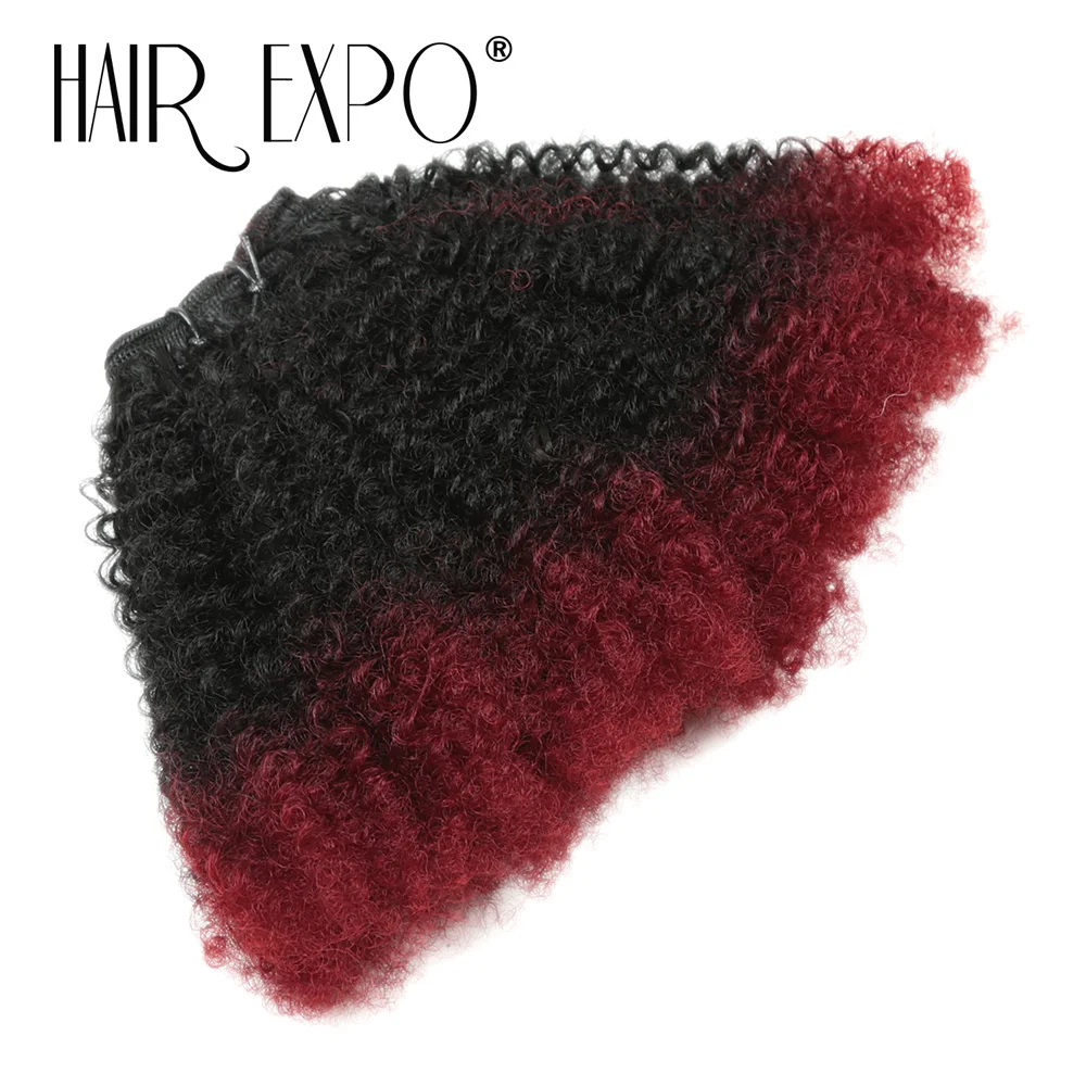 6PCS Afro Kinky Curly Hair Bundles 8' Synthetic Hair Weft Curly Weave Ombre Protein Fiber Marley Twist Braiding Hair Extensions