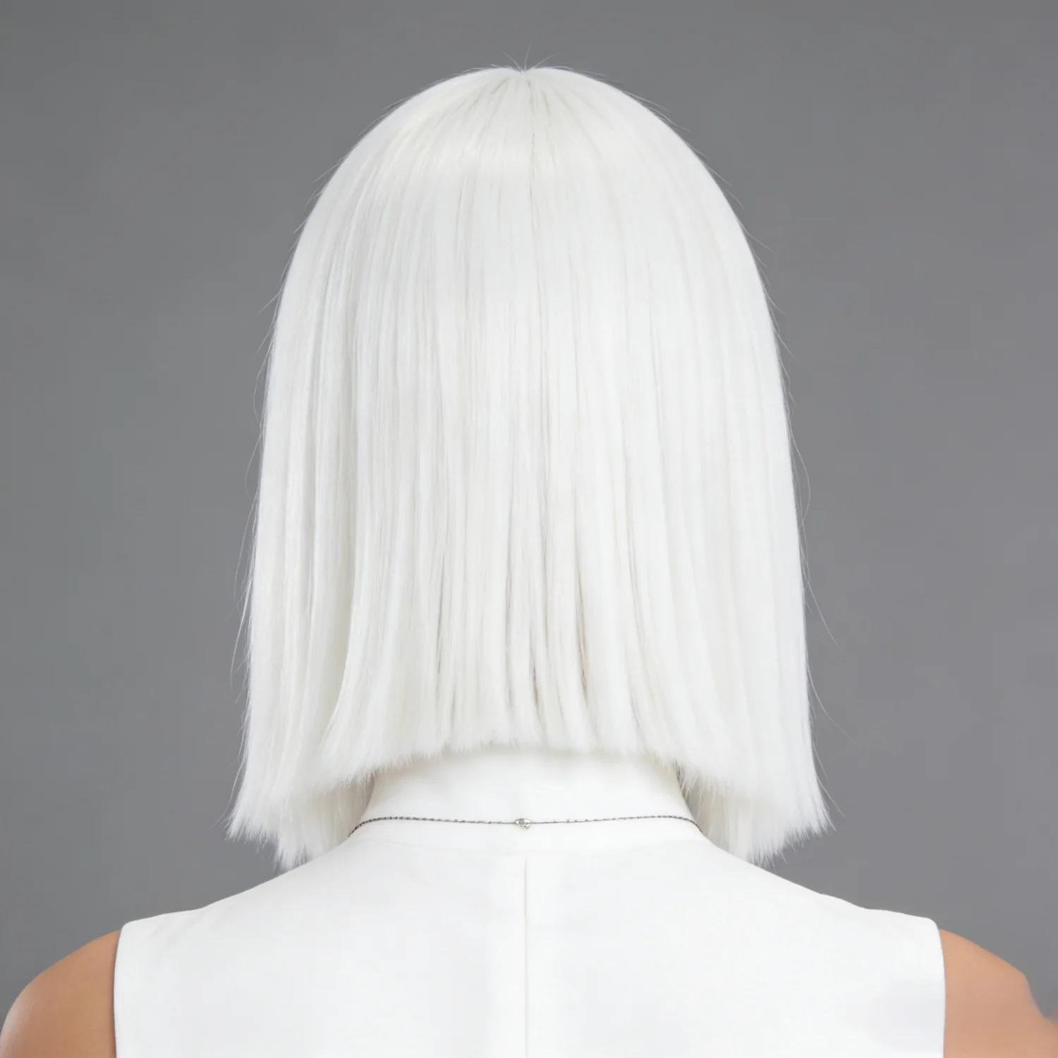 Straight Synthetic Hair Bob Wigs For Women Cosplay White Wig Purple Short Black Wig With Bangs Party Female Layered Wigs