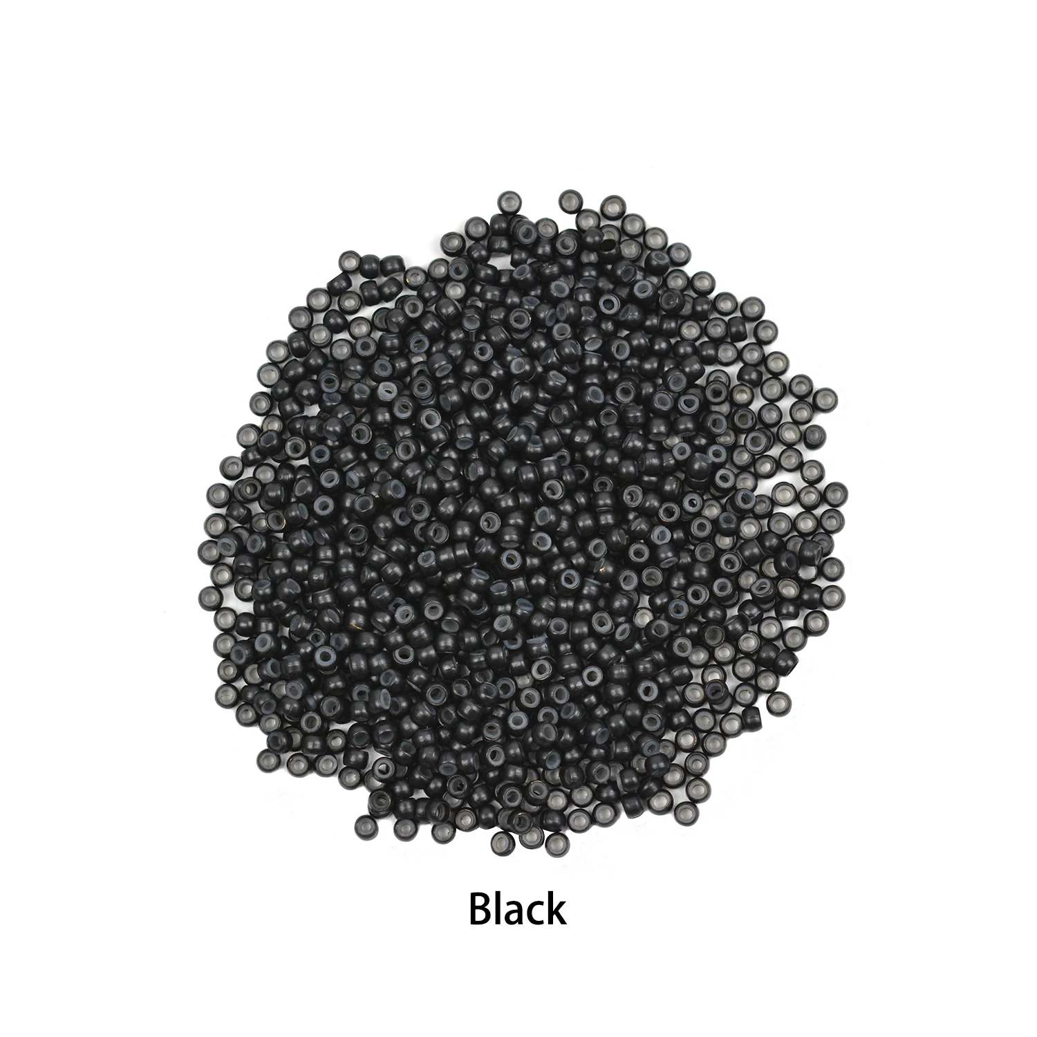 500 Pcs Microring Hair Extensions 3.0X1.5X1.5mm Hair Beads Copper Nano Rings with Silicone Lined Microchip Hair Extensions