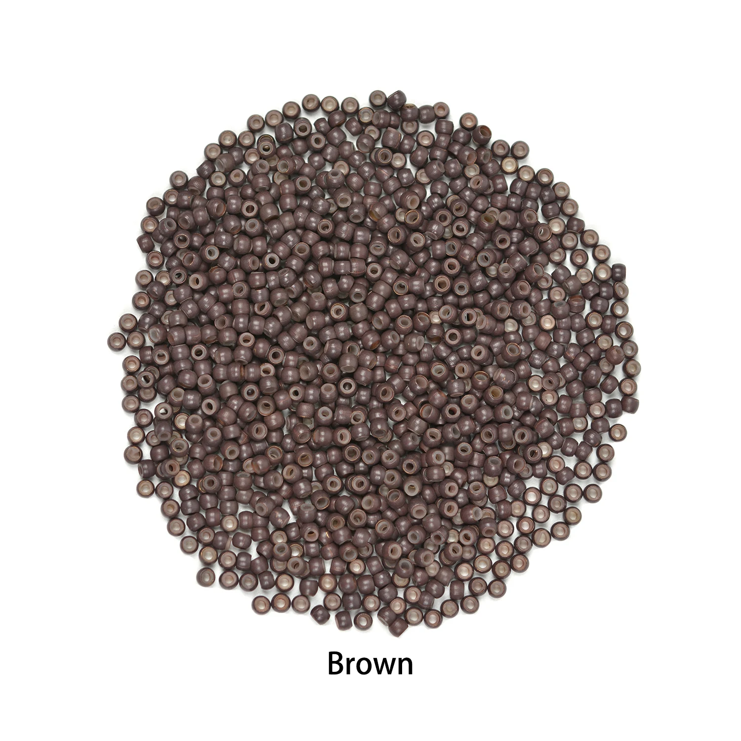 500 Pcs Microring Hair Extensions 3.0X1.5X1.5mm Hair Beads Copper Nano Rings with Silicone Lined Microchip Hair Extensions
