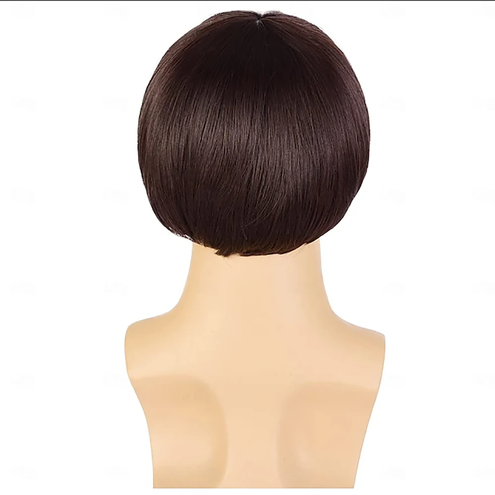 HAIRJOY Synthetic Hair Short Mushroom Wig for Men 60s Bowl Cut Wigs for Anime Movie Music Costume Halloween Cosplay Party